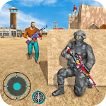 Cover Image of Combat Shooter 2 v2.6 MOD APK (Dumb Enemy)