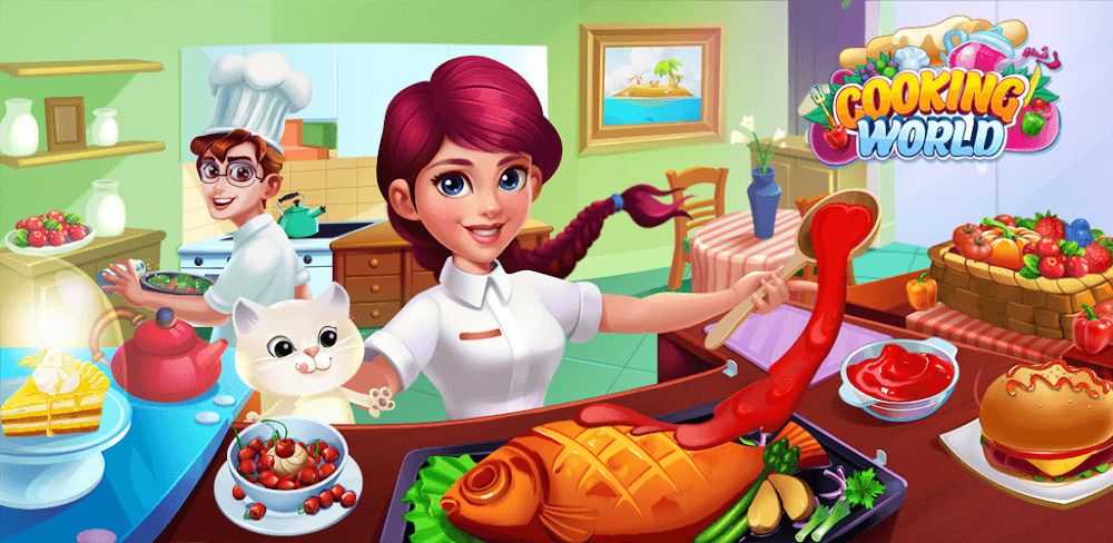 Cover Image of Cooking World v3.2.2 MOD APK (Unlimited Money)