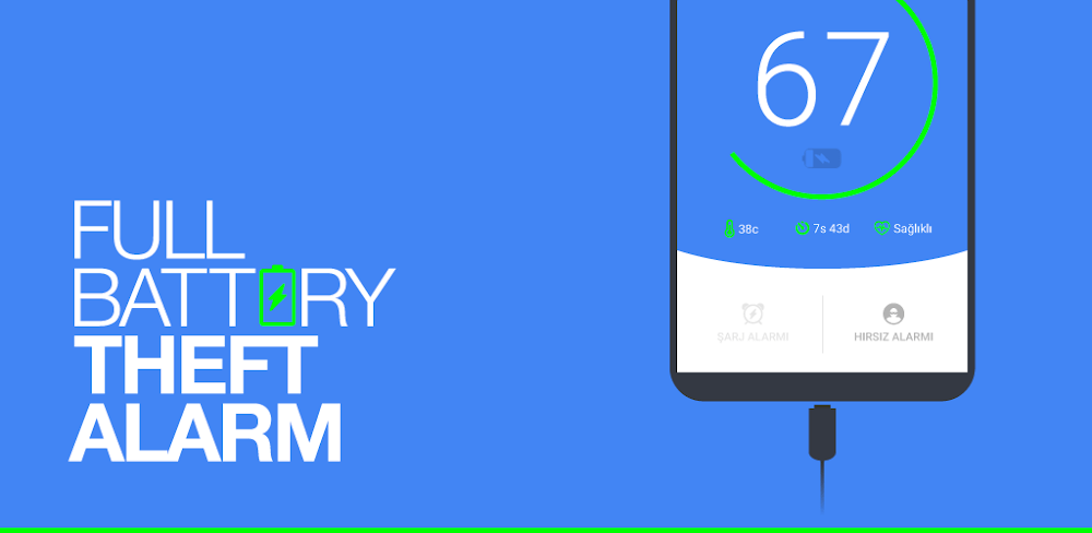 Cover Image of Full Battery & Theft Alarm v6.1.3.3 MOD APK (Premium Unlocked)