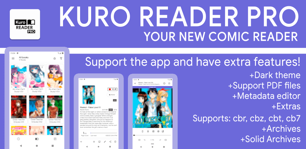 Cover Image of Kuro Reader Pro v1.5.6_pro APK (Full Paid)