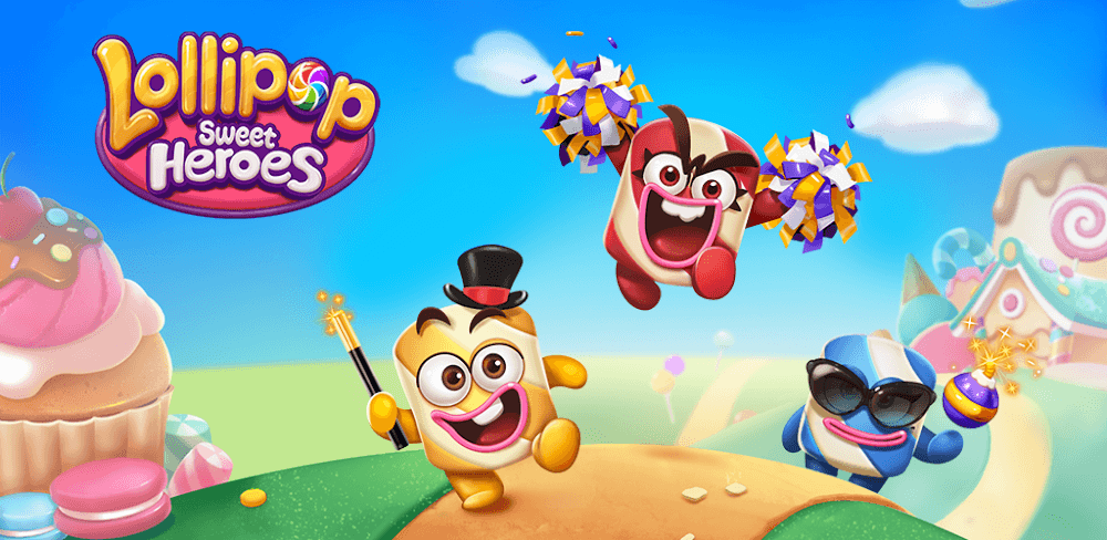 Cover Image of Lollipop Sweet Heroes v24.0905.00 MOD APK (Unlimited/Money, Lives, Boosters)