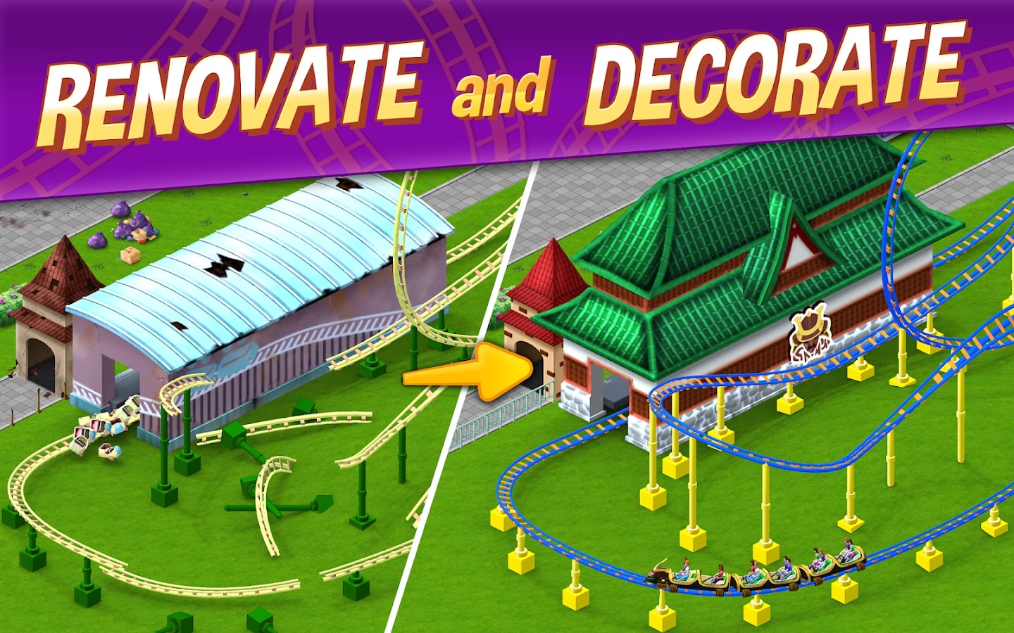 rollercoaster tycoon deluxe flat map