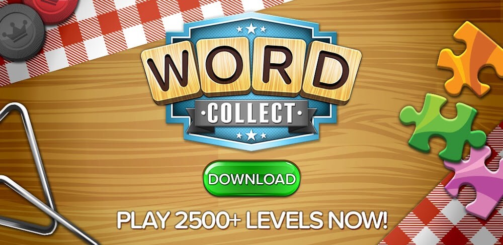 Cover Image of Word Collect v1.337 MOD APK (Free Hints, No Ads)